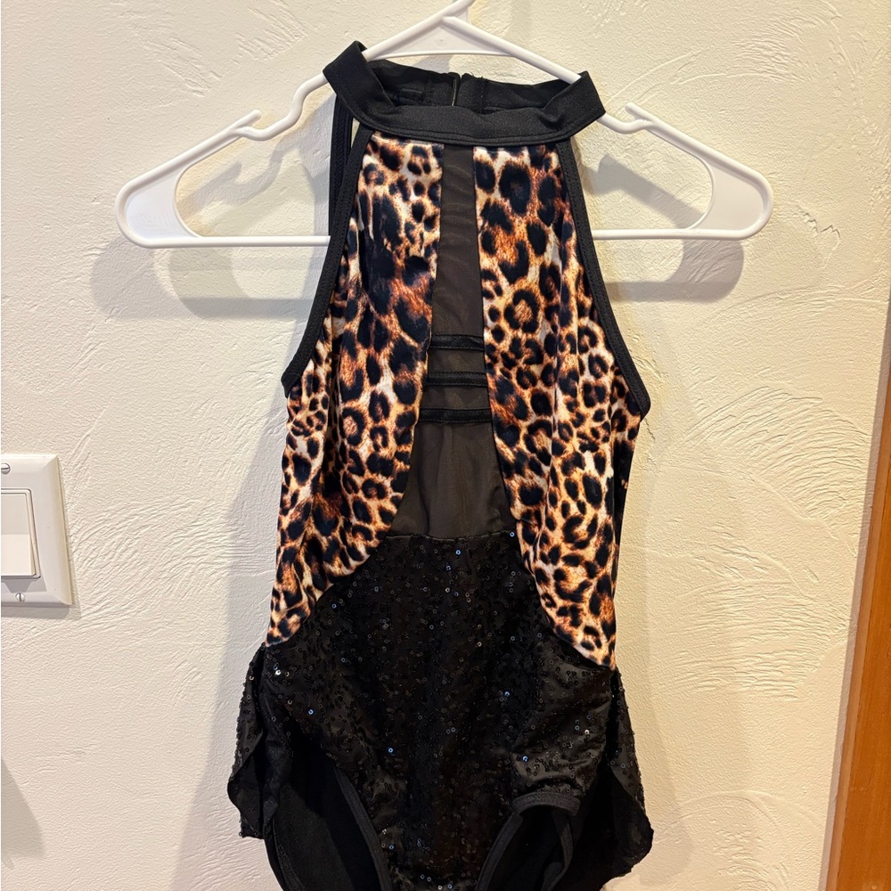 Weissman Leopard Print Kids Dance Costume